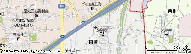 奈良県生駒郡安堵町岡崎198周辺の地図