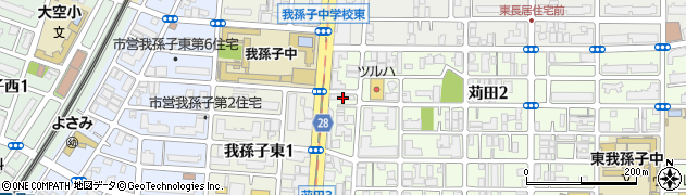 毎日新聞　苅田販売所周辺の地図