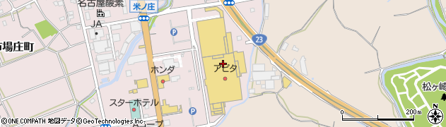 ダイソーアピタ松阪三雲店周辺の地図