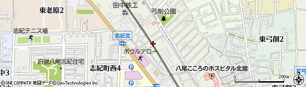 大阪府八尾市天王寺屋周辺の地図