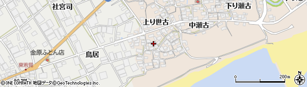 愛知県田原市池尻町（上り世古）周辺の地図