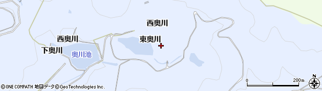 愛知県田原市和地町（東奥川）周辺の地図