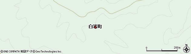 島根県益田市白岩町周辺の地図