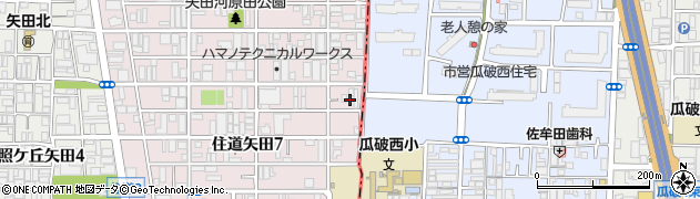 訪問鍼灸マッサージＫＥｉＲＯＷ平野区中央ステーション周辺の地図