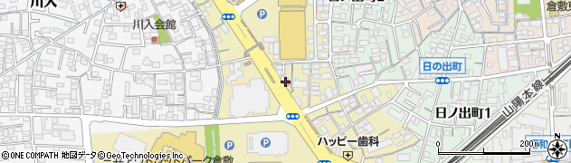 倉敷寿町郵便局周辺の地図