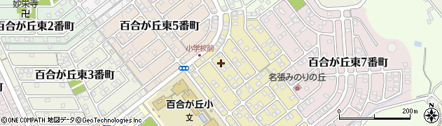 三重県名張市百合が丘東８番町267周辺の地図