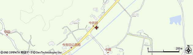 吉坂郵便局周辺の地図