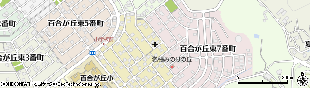 三重県名張市百合が丘東８番町198周辺の地図