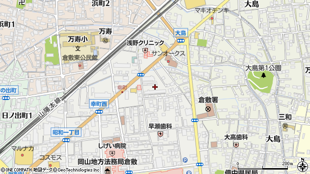 〒710-0051 岡山県倉敷市幸町の地図