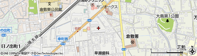 岡山県倉敷市幸町周辺の地図