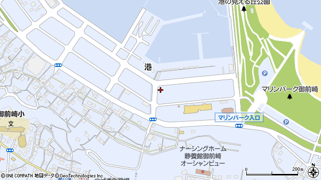 〒437-1623 静岡県御前崎市港の地図