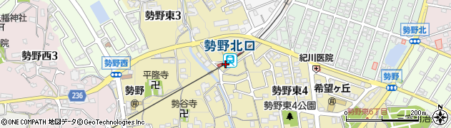 勢野北口駅周辺の地図