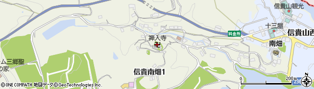 禅入寺周辺の地図
