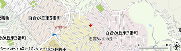 三重県名張市百合が丘東８番町182周辺の地図