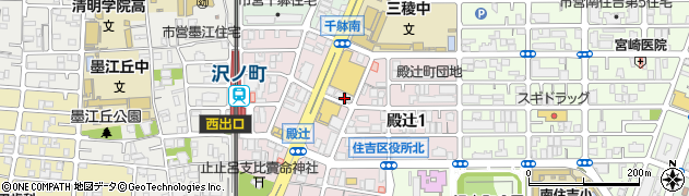 大阪府大阪市住吉区殿辻周辺の地図