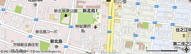 日本経済新聞住之江朝日新聞販売所周辺の地図
