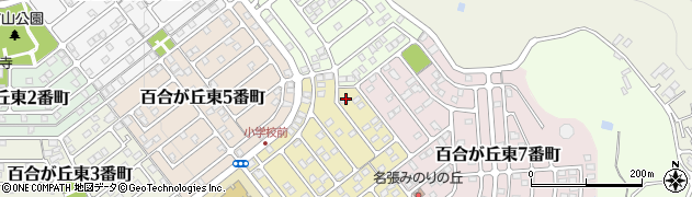 三重県名張市百合が丘東８番町190周辺の地図