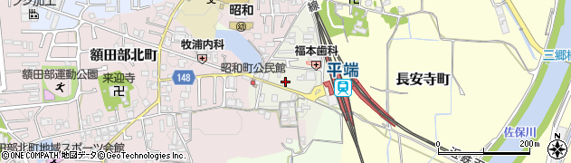 奈良県大和郡山市昭和町17周辺の地図