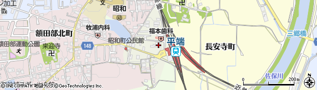奈良県大和郡山市昭和町58周辺の地図