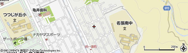 三重県名張市つつじが丘南１番町周辺の地図