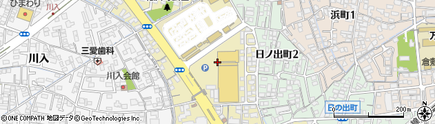 岡山県倉敷市北浜町周辺の地図