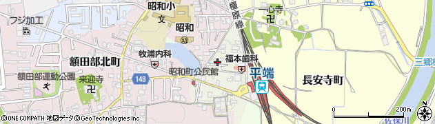 奈良県大和郡山市昭和町80周辺の地図