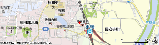 奈良県大和郡山市昭和町68周辺の地図