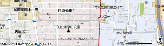 株式会社大生　東住吉営業所周辺の地図