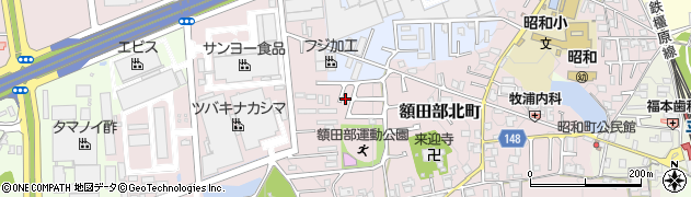 額田部北町街区公園周辺の地図