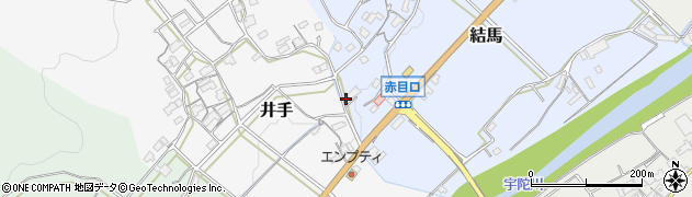 三重県名張市結馬191周辺の地図