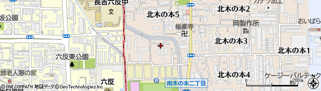 大阪府八尾市北木の本5丁目120周辺の地図