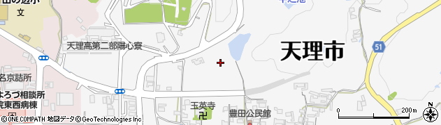 奈良県天理市豊田町周辺の地図