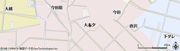 愛知県田原市堀切町大左夕周辺の地図
