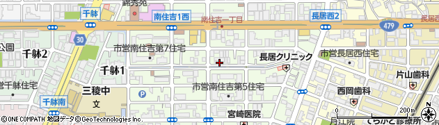 大阪府大阪市住吉区南住吉2丁目周辺の地図