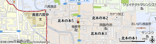 大阪府八尾市北木の本5丁目83周辺の地図