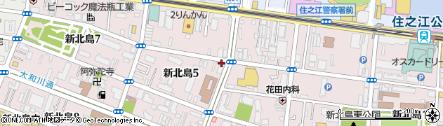 ほっかほっか亭　新北島店周辺の地図
