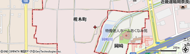 奈良県大和郡山市椎木町658周辺の地図