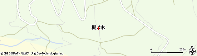 広島県山県郡安芸太田町梶ノ木周辺の地図