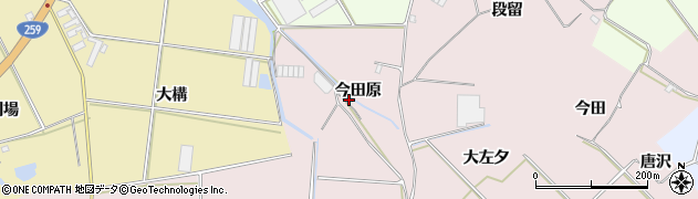 愛知県田原市堀切町今田原周辺の地図
