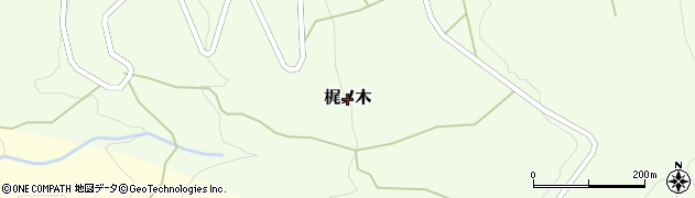 広島県安芸太田町（山県郡）梶ノ木周辺の地図