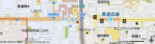 ブレスアイ アンド ネイルサロン コフレ 瓜破店(brace eye × nail coffret)周辺の地図