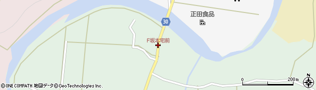 F坂本宅前周辺の地図