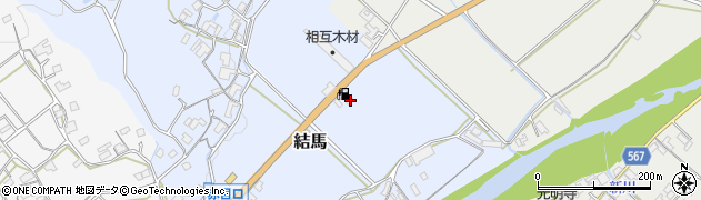 三重県名張市結馬112周辺の地図