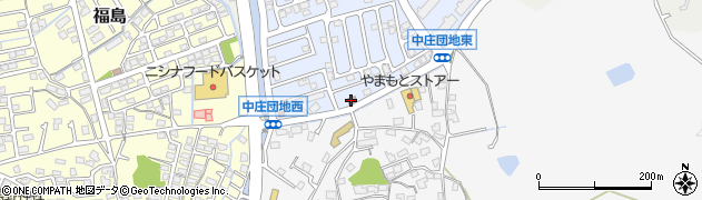 倉敷中庄郵便局周辺の地図