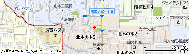 大阪府八尾市北木の本5丁目68周辺の地図