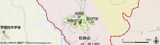 奈良県平群町（生駒郡）信貴山周辺の地図