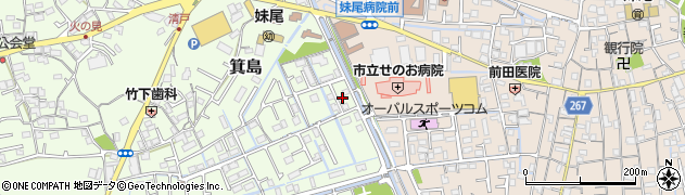 岡山県岡山市南区箕島1017周辺の地図