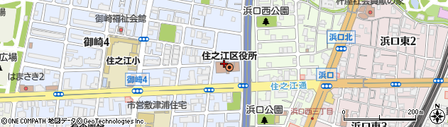 住之江区役所　総務課周辺の地図