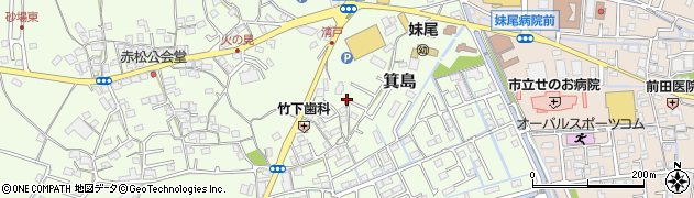 岡山県岡山市南区箕島1264周辺の地図