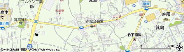 岡山県岡山市南区箕島1122周辺の地図